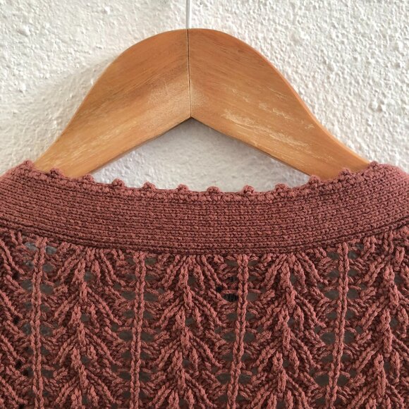 WILFRED By Aritzia Reverence Cardigan in Mocha Size Small - Picture 5 of 10